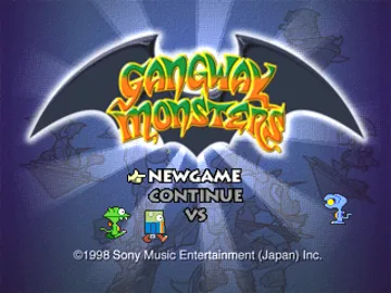 Gangway Monsters (JP) screen shot title